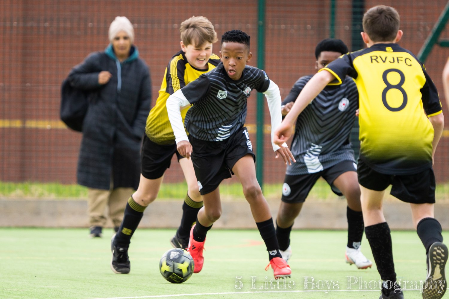 Players competing for possession